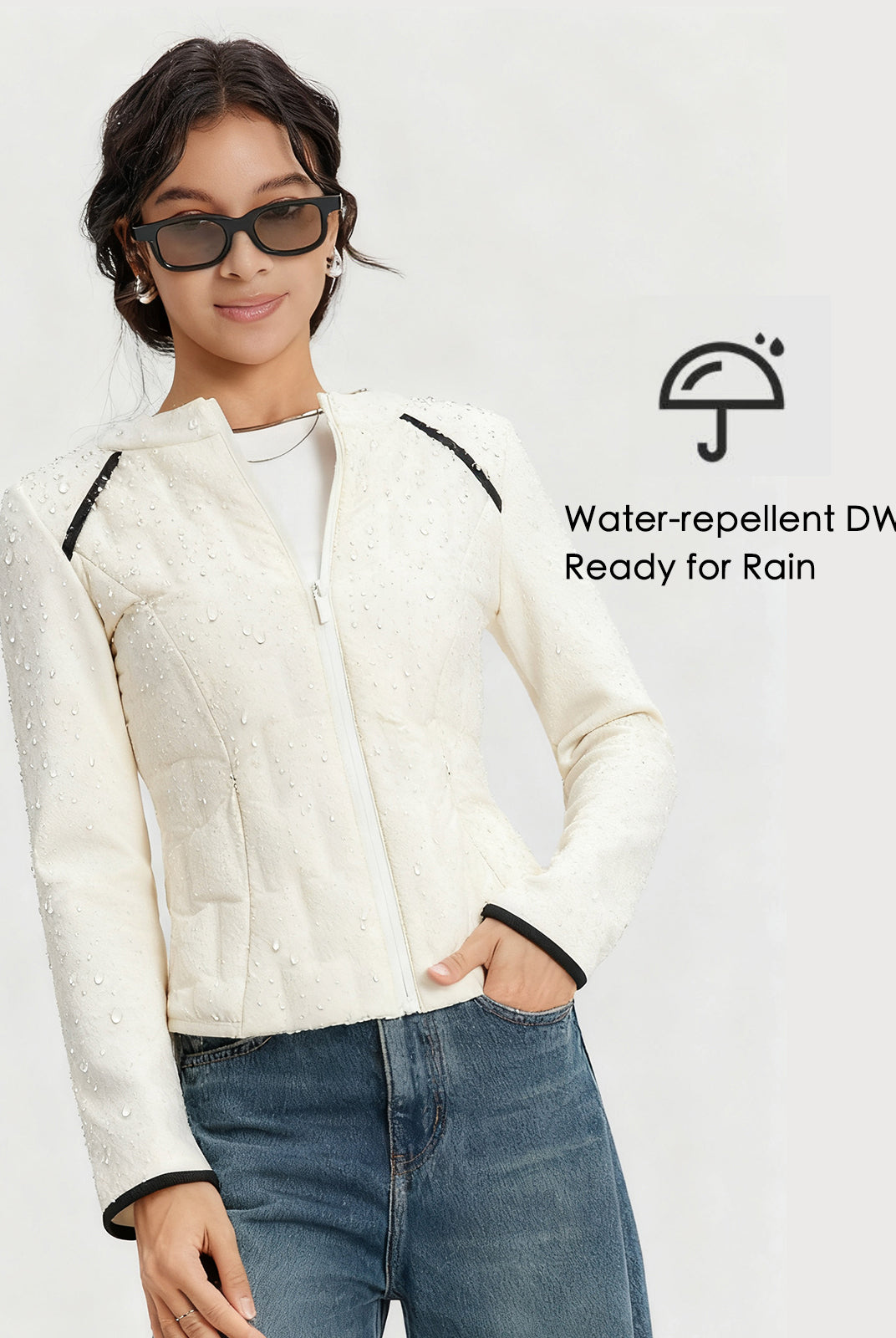 ASOBIO Stretch Goose Down Jacket