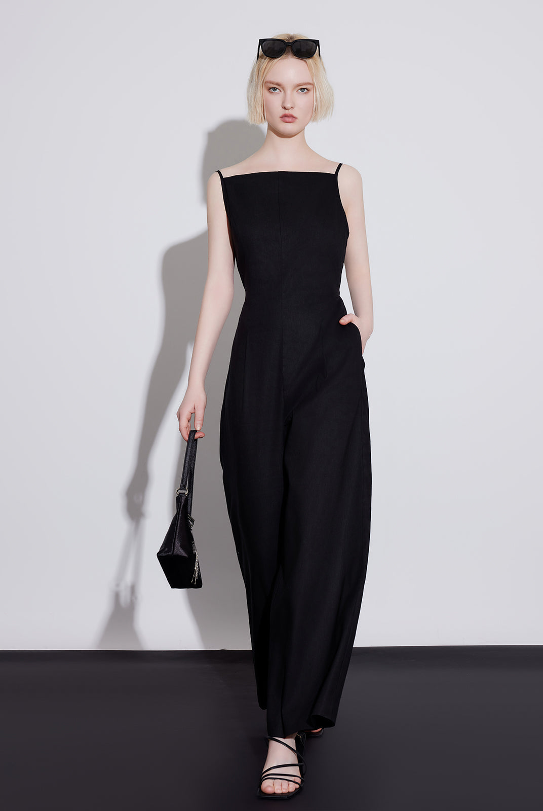 Sleeveless Wide-Leg Jumpsuit