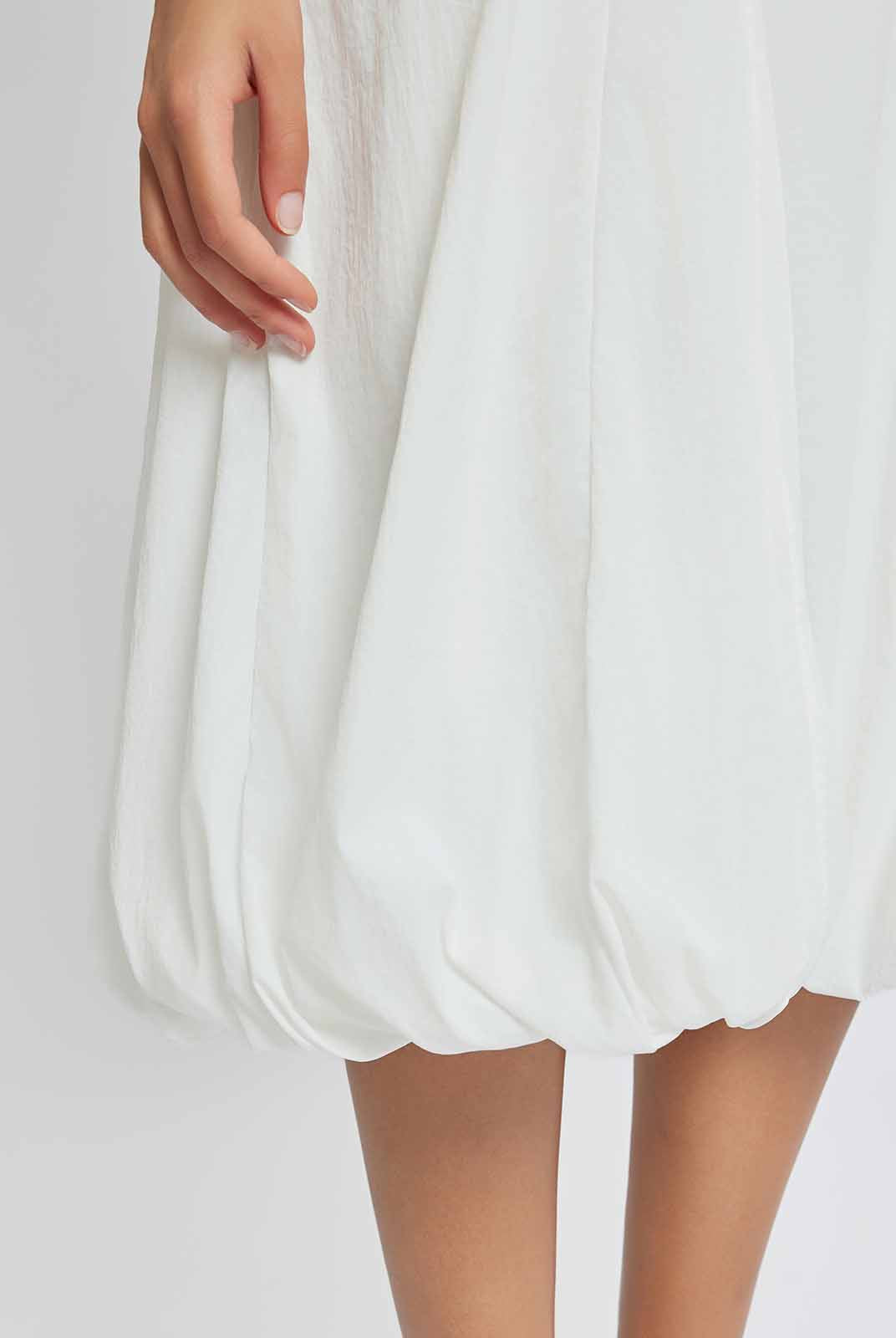 ASOBIO Sleeveless Bubble-Hem Midi Dress