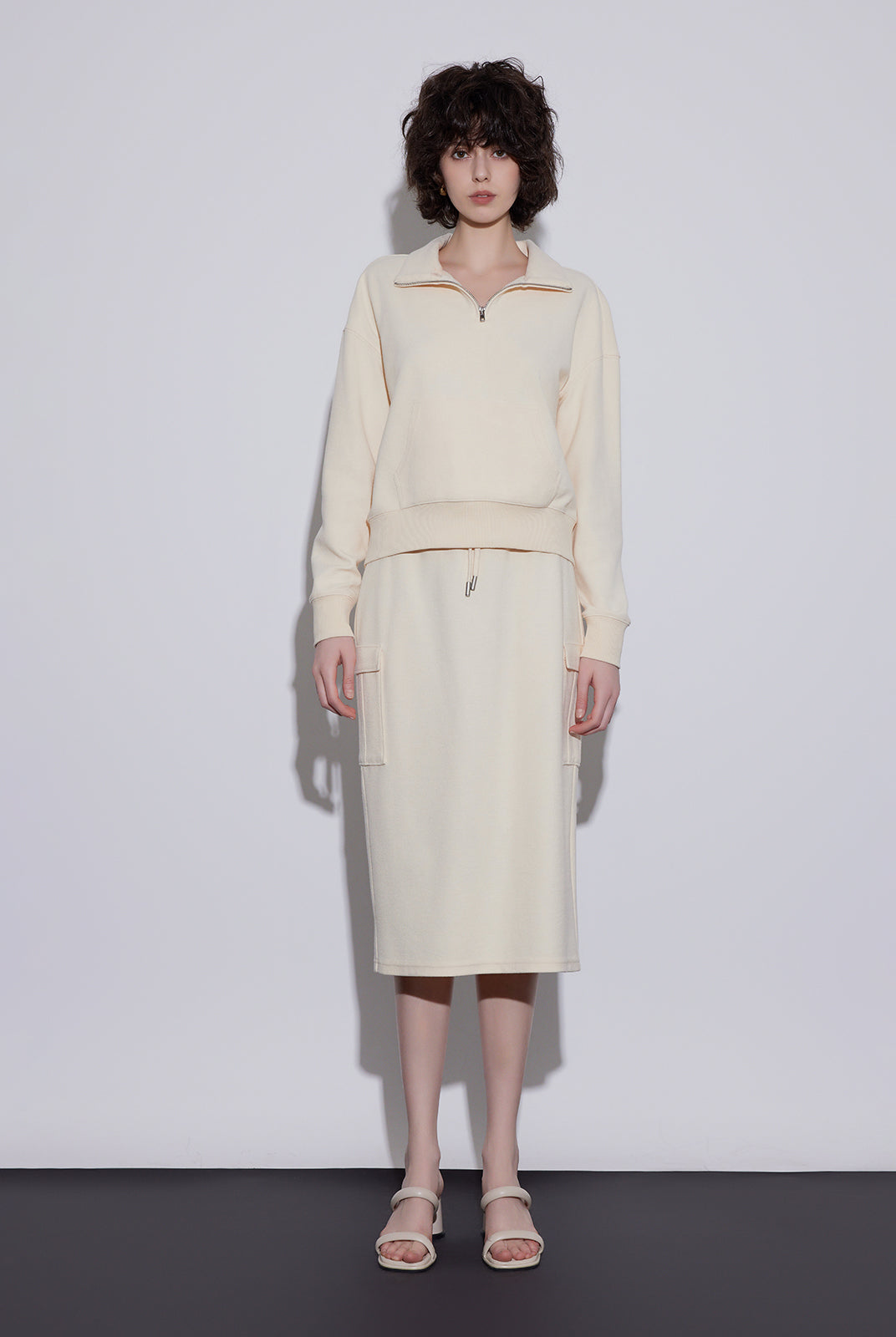 Cozy Fleece Boyfriend 1/2 Zip Sweatshirt