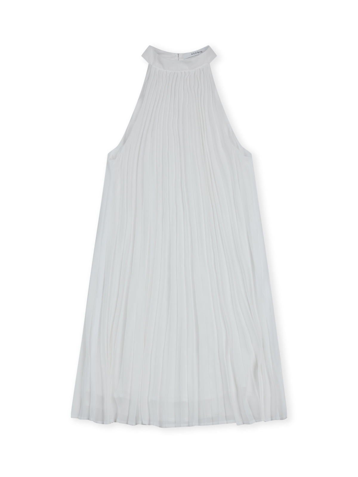 Lightweight Chiffon A-Line Halter Mini Dress