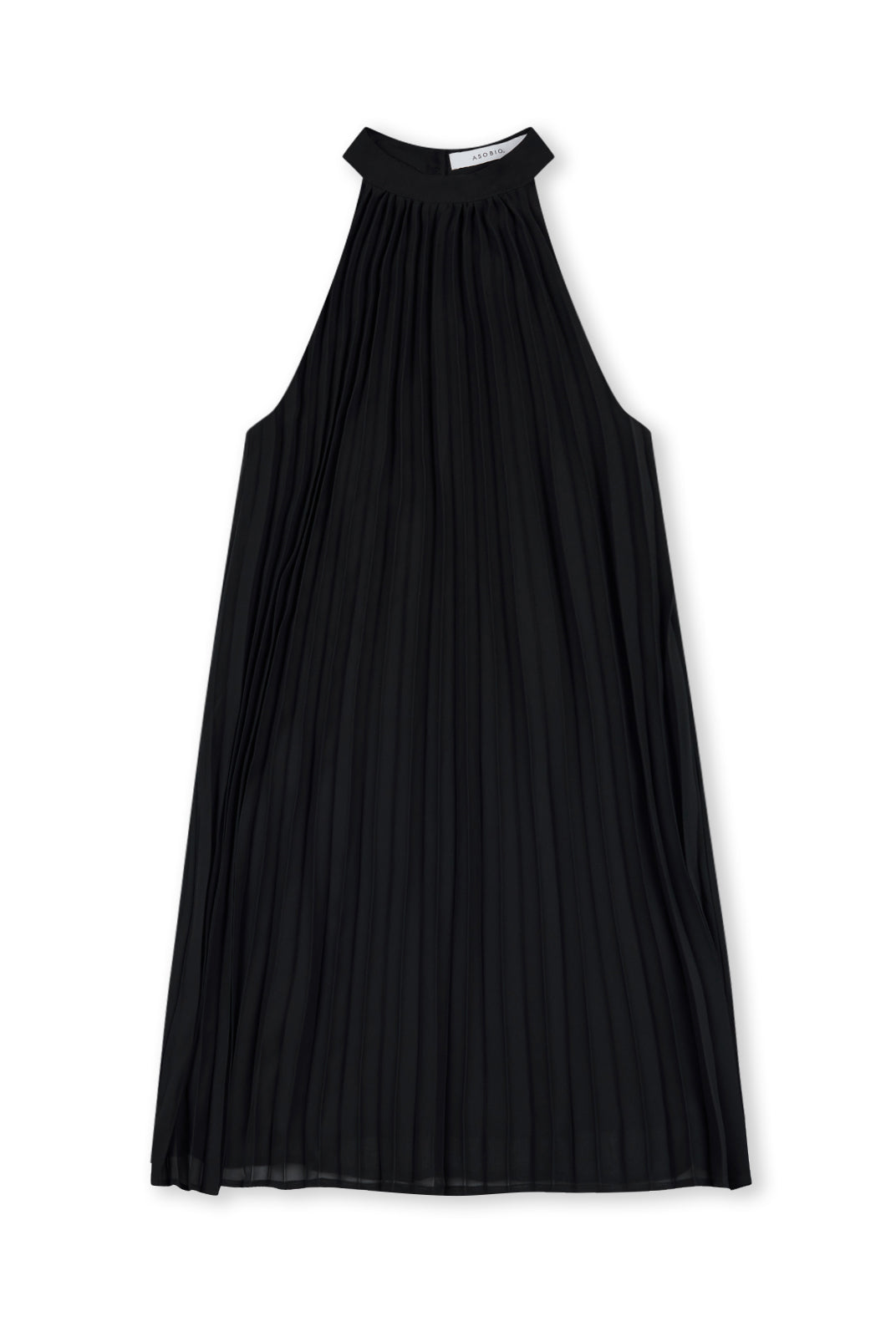 Lightweight Chiffon A-Line Halter Mini Dress