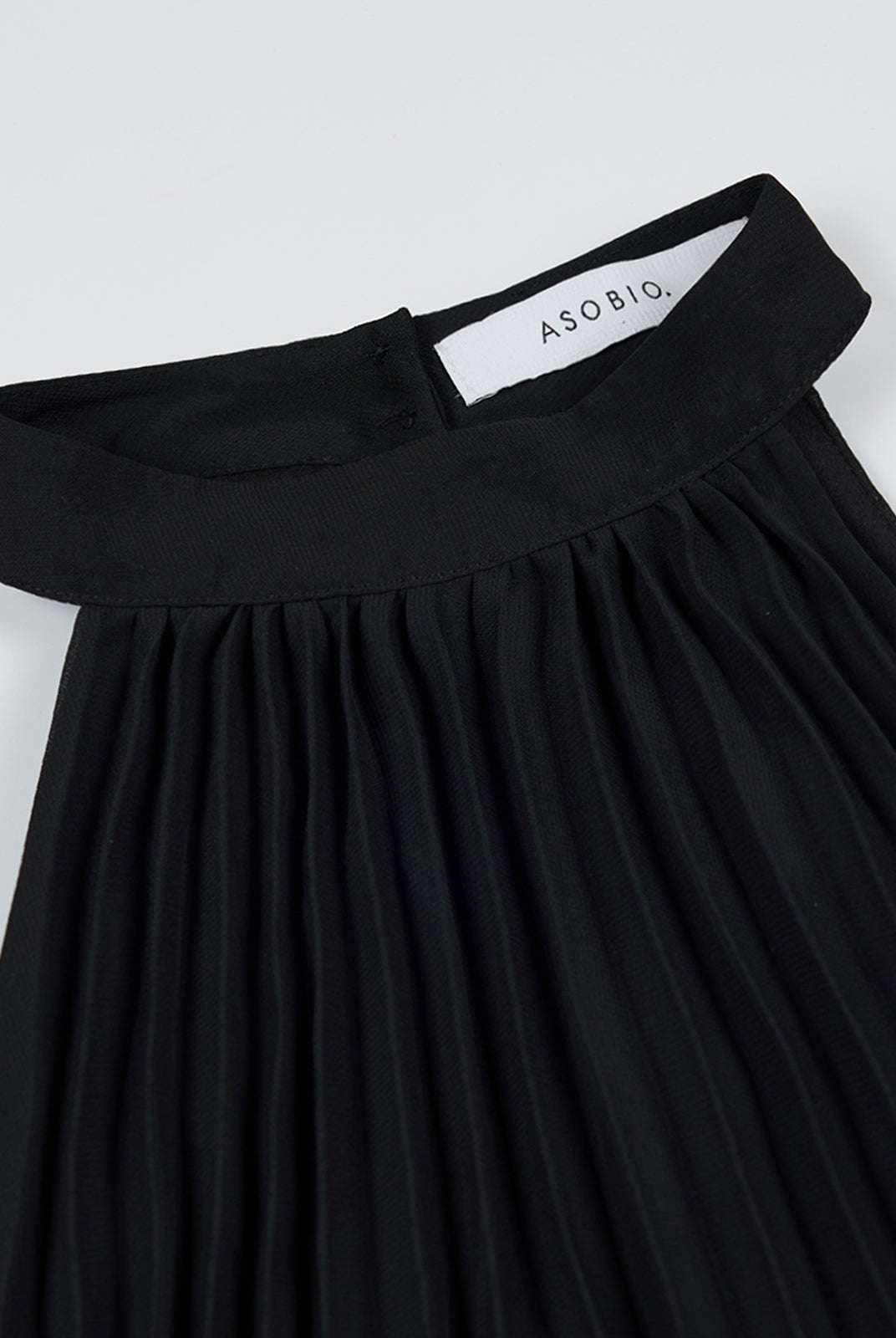 Lightweight Chiffon A-Line Halter Mini Dress