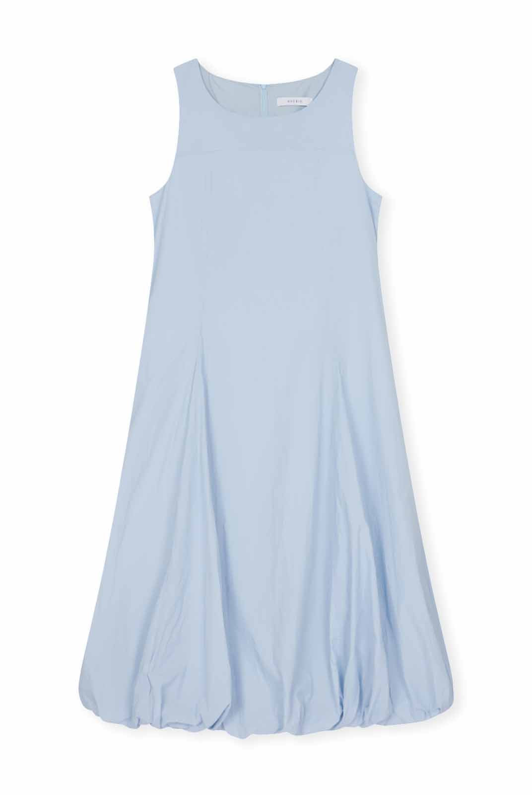 ASOBIO Sleeveless Bubble-Hem Midi Dress