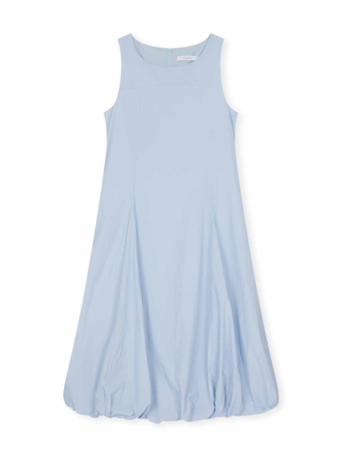 ASOBIO Sleeveless Bubble-Hem Midi Dress
