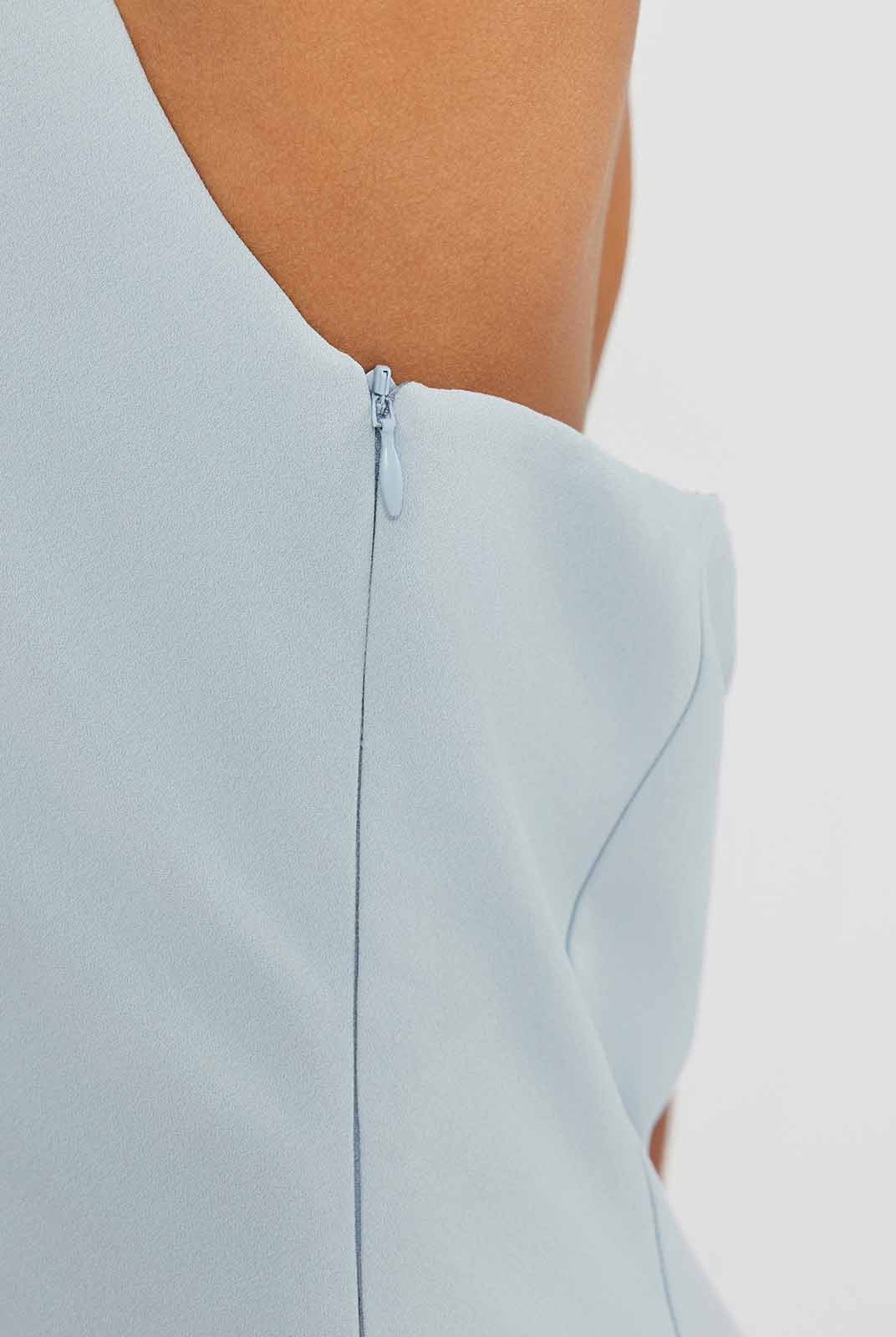 Halterneck Pleated Mini Dress