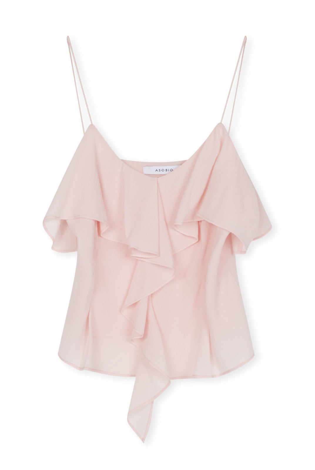 Ruffled Chiffon V-Neck Camisole