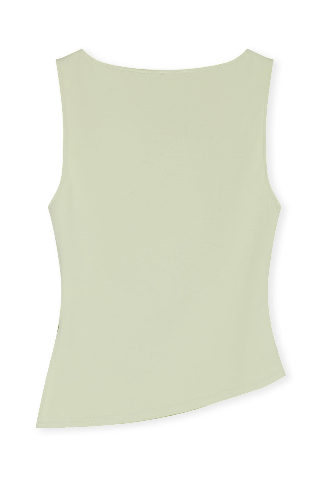 Ruched Side Asymmetrical Hem Sleeveless Top