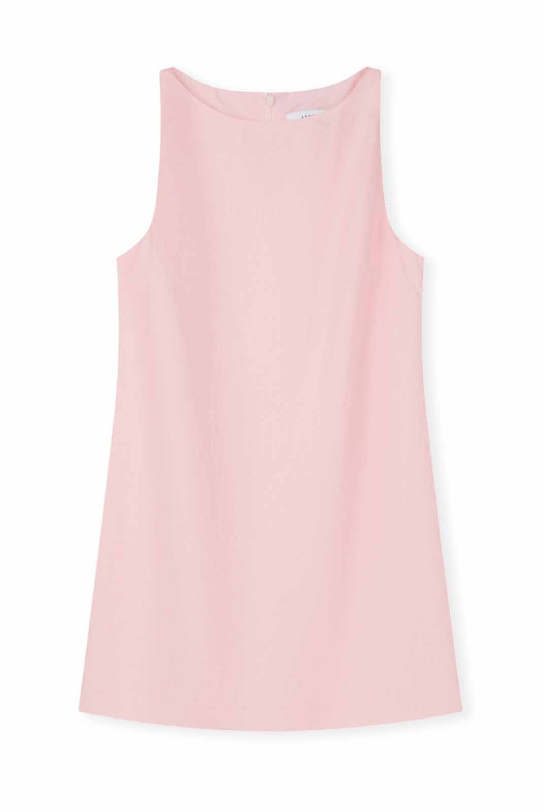 100% Linen Boatneck Mini Dress