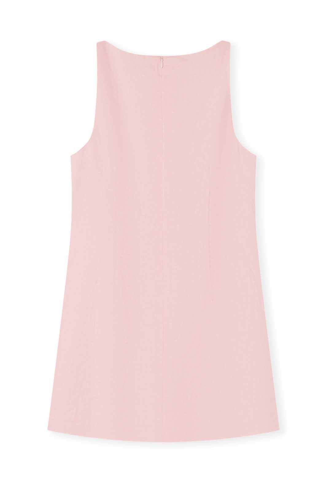 100% Linen Boatneck Mini Dress