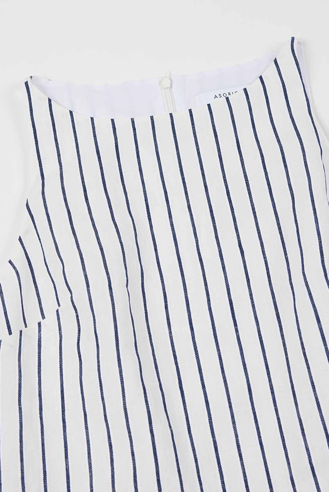 100% Linen Boatneck Mini Dress