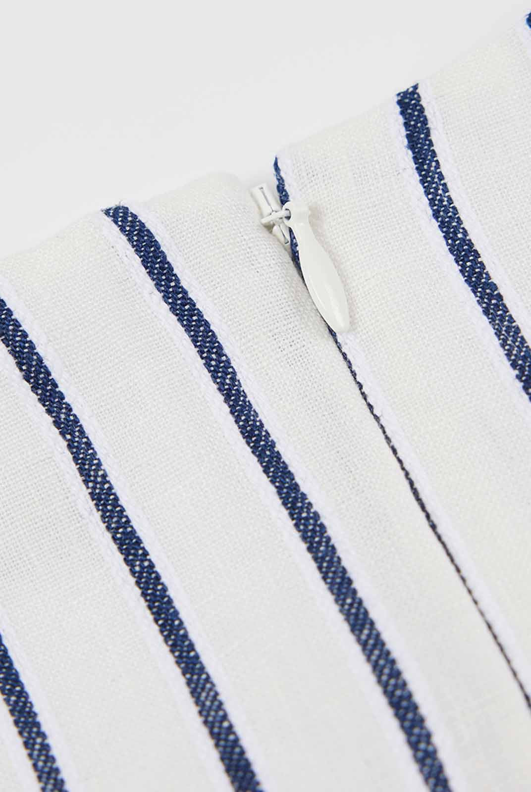 100% Linen Boatneck Mini Dress