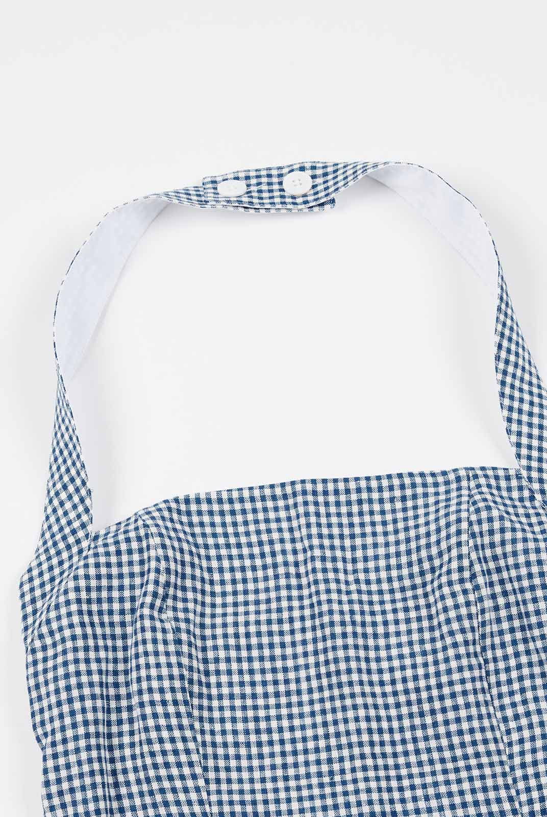 ASOBIO Linen Halter Top