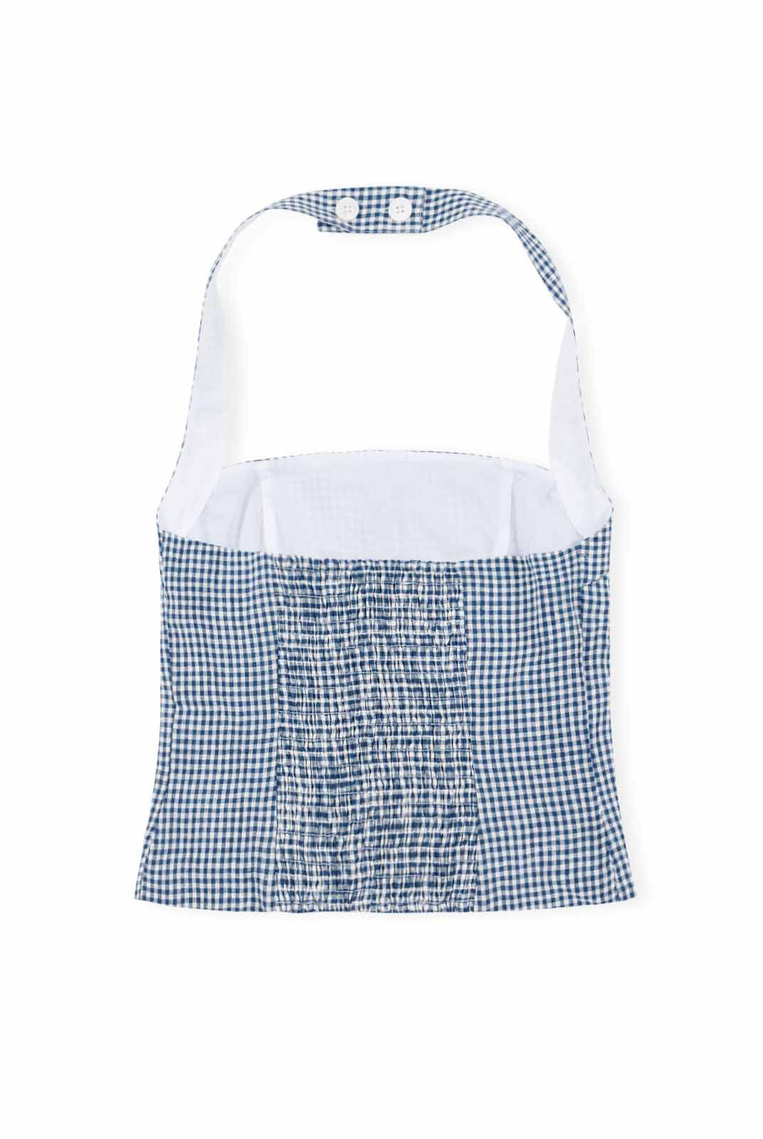 ASOBIO Linen Halter Top