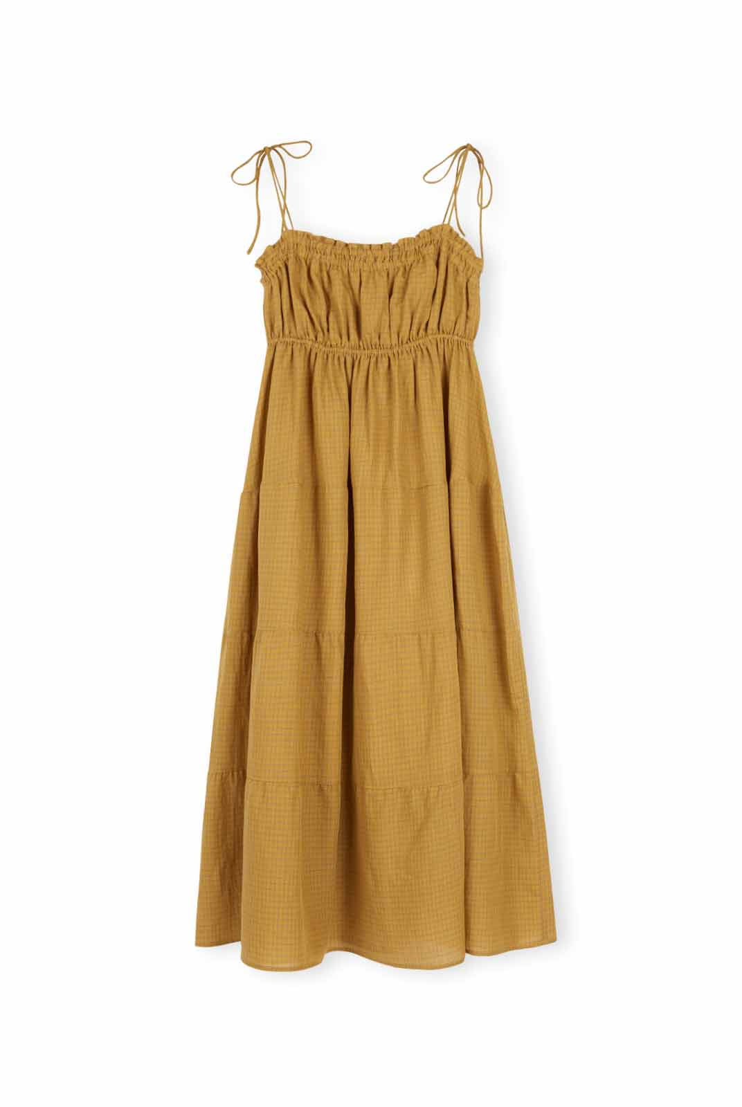 Linen Tiered Midi Dress