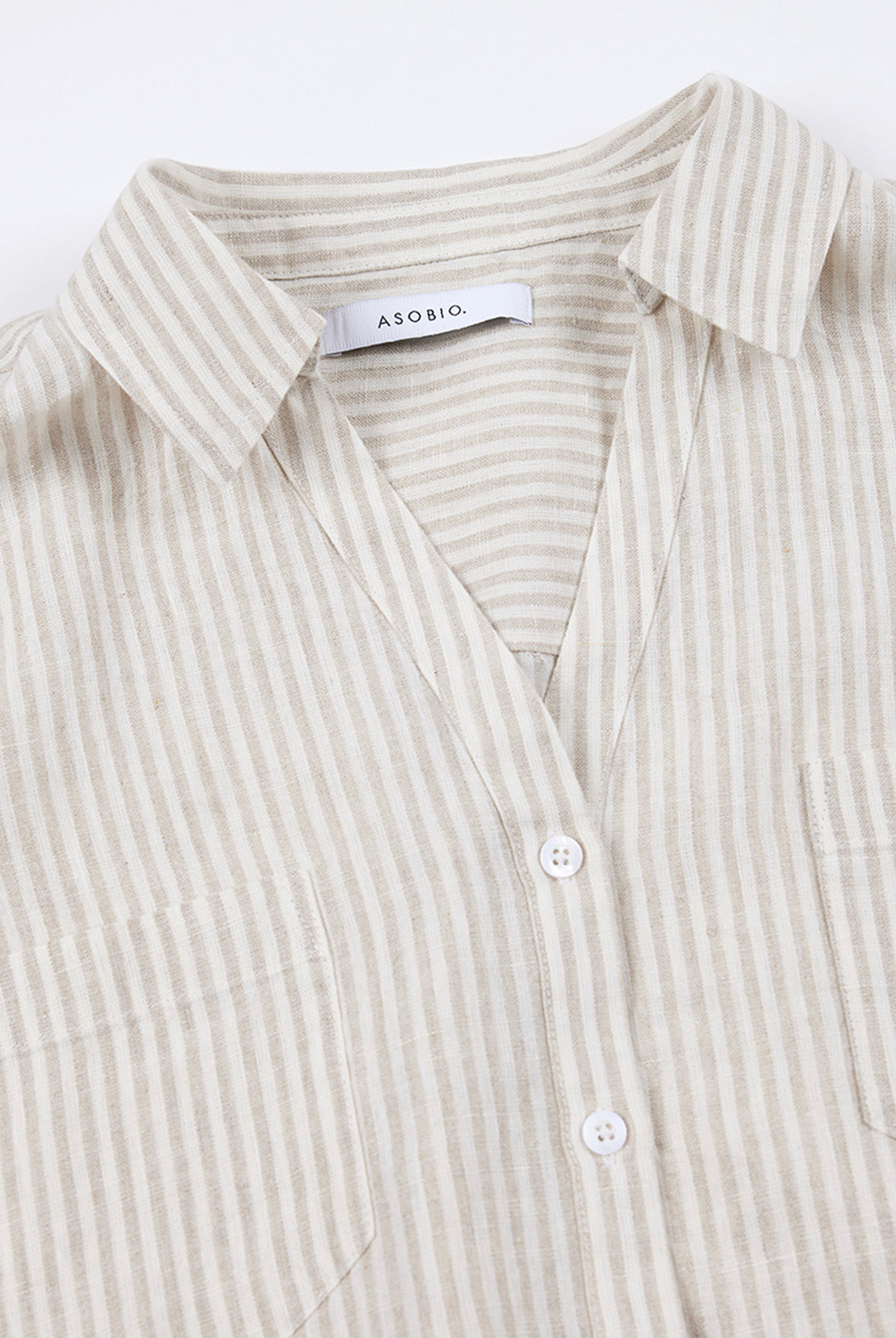 100% Linen Cropped Shirt