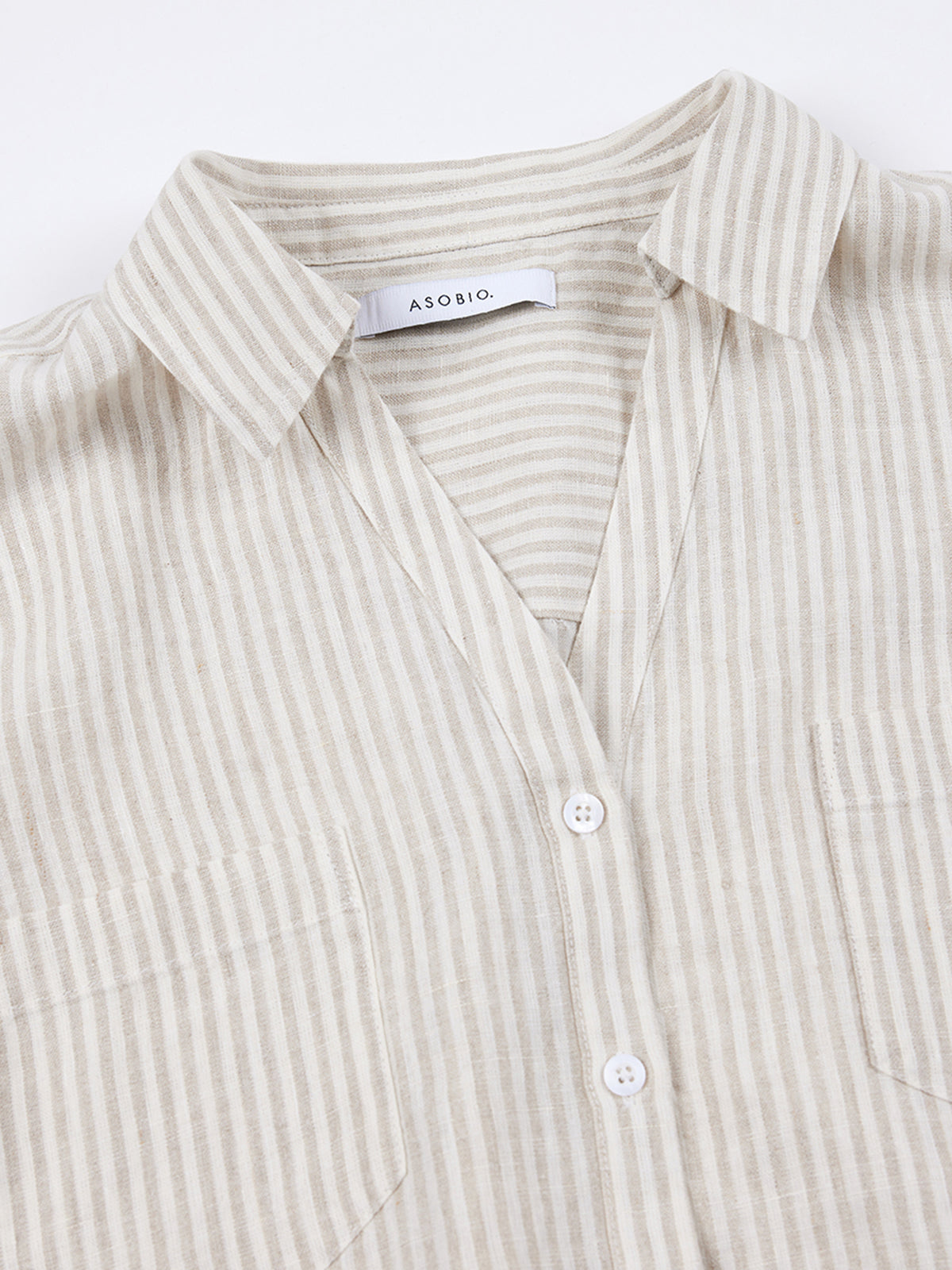 100% Linen Cropped Shirt