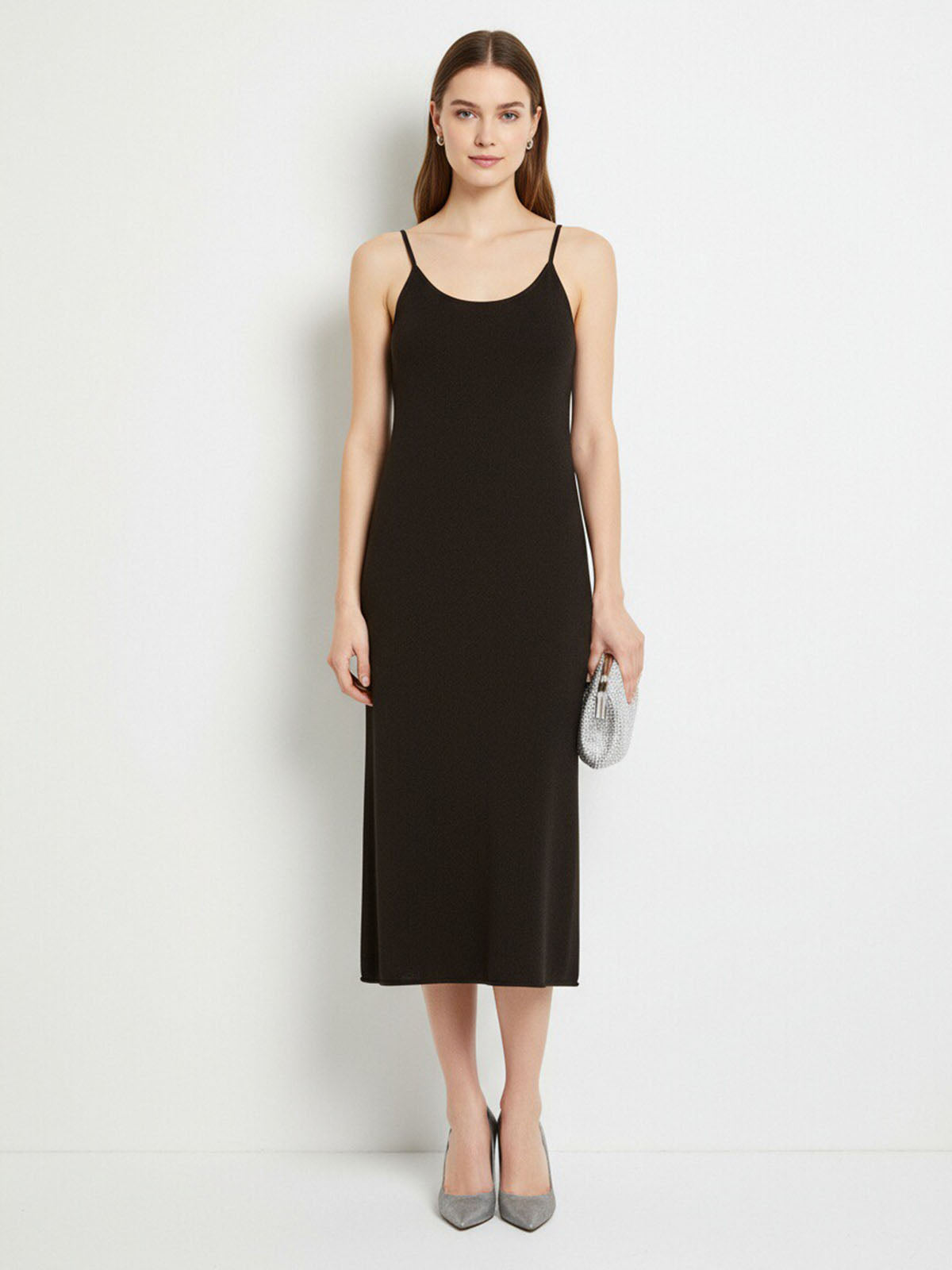 ASOBIO Yak Wool Knit Slip Dress
