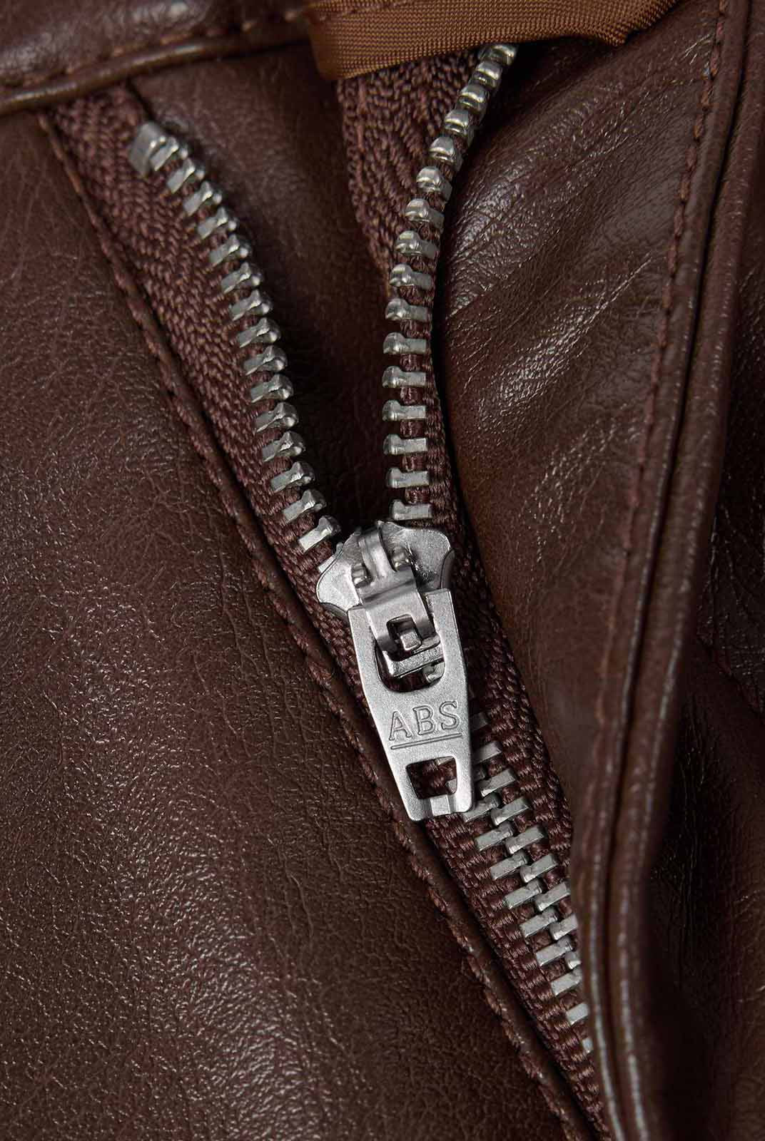 ASOBIO Mid-Low Vintage PU Textured Mini Skirt