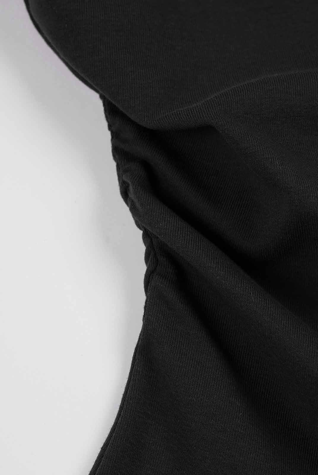 Ruched One-Shoulder Knit Top