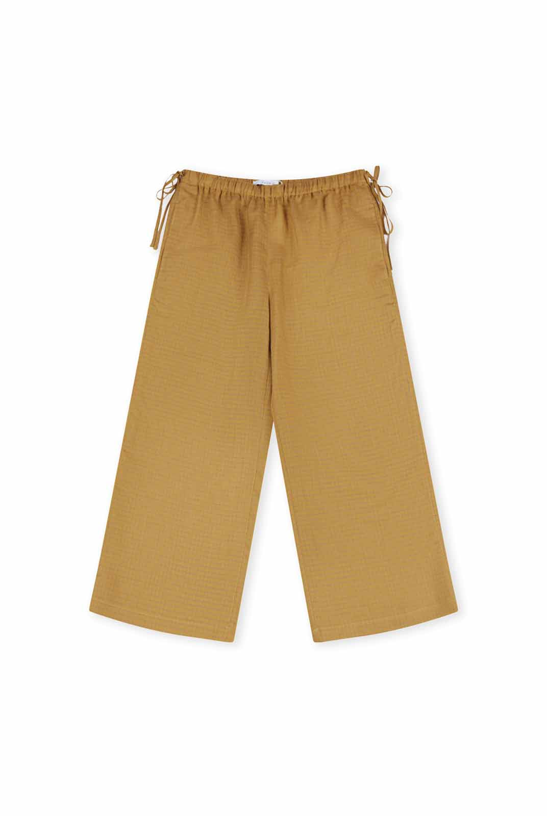 ASOBIO Linen Mid-Rise Wide-Leg Pants