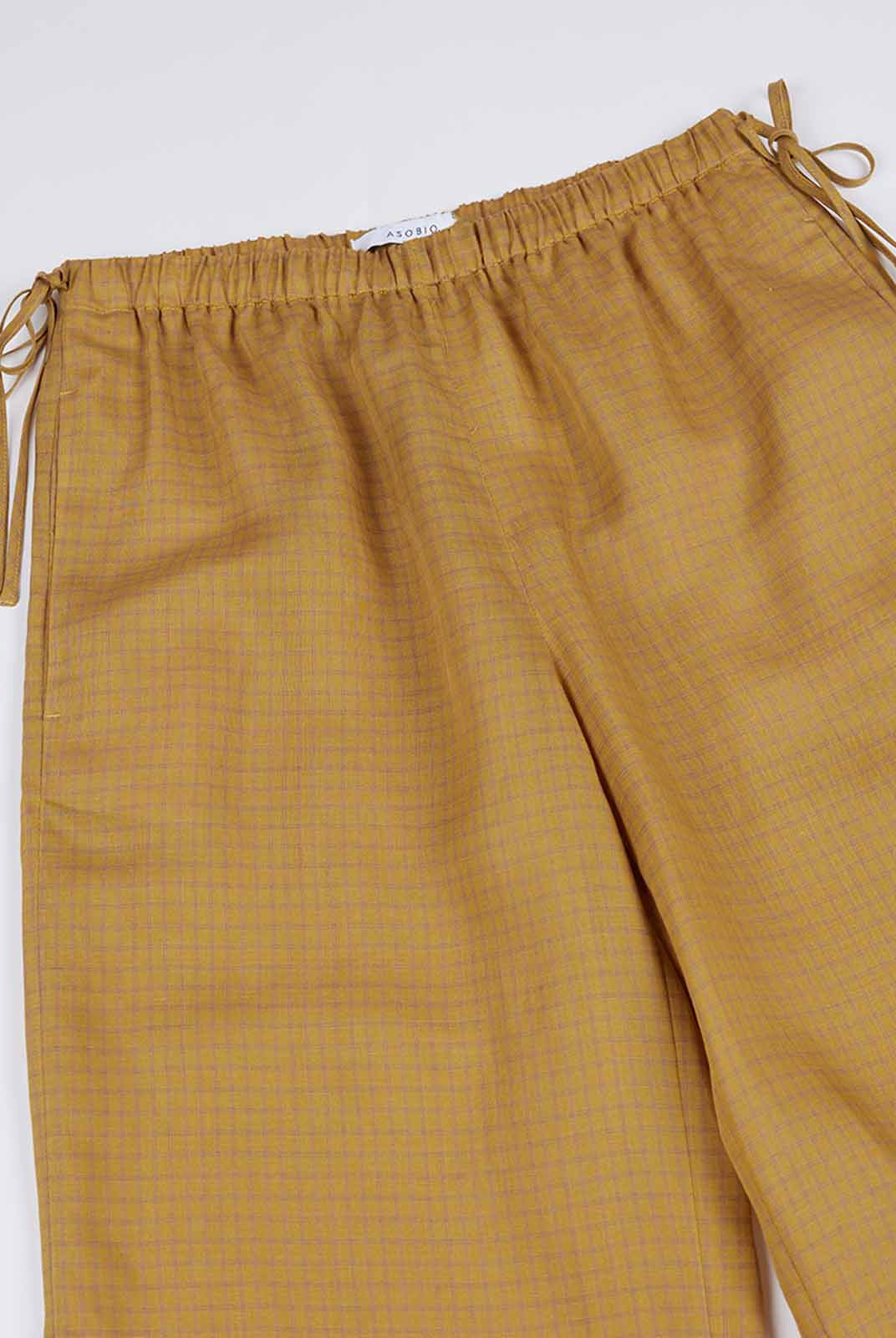 ASOBIO Linen Mid-Rise Wide-Leg Pants