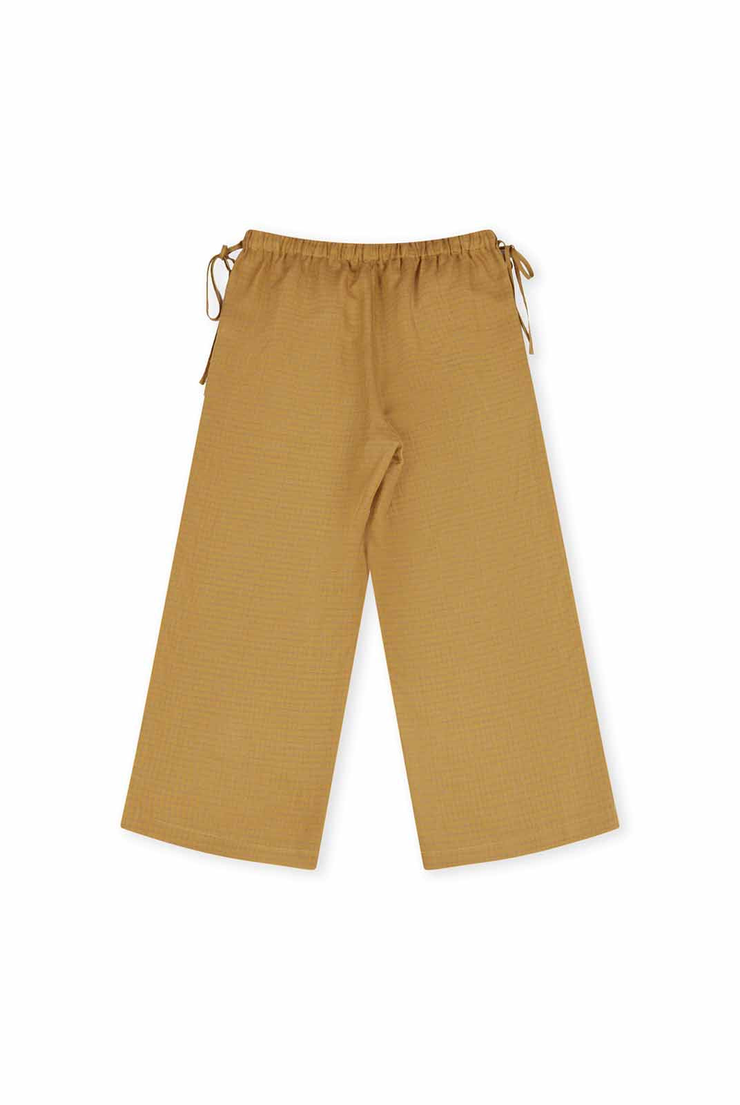 ASOBIO Linen Mid-Rise Wide-Leg Pants