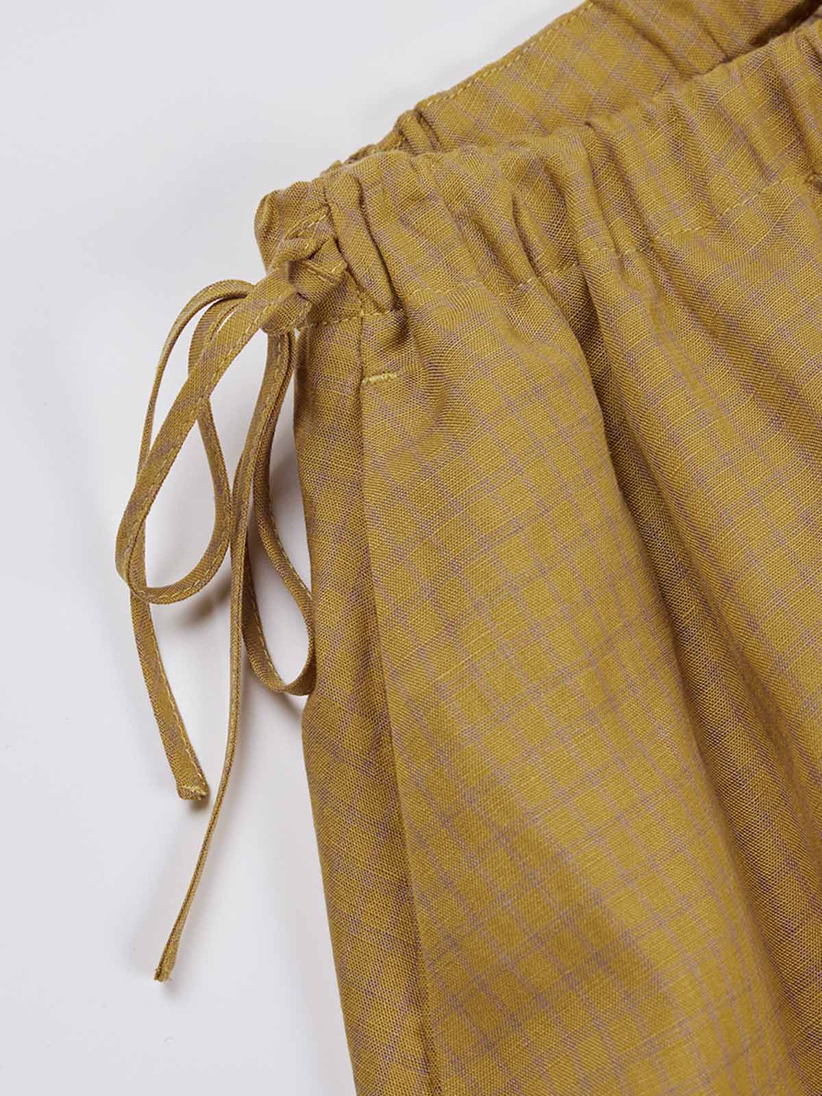 Tie-Waist Lyocell-Linen Maxi Skirt