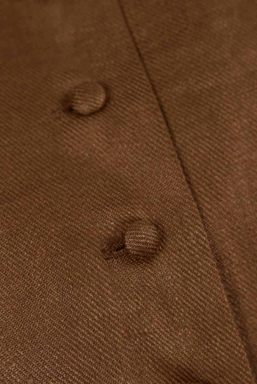 Linen Bustier Top with Peplum Hem