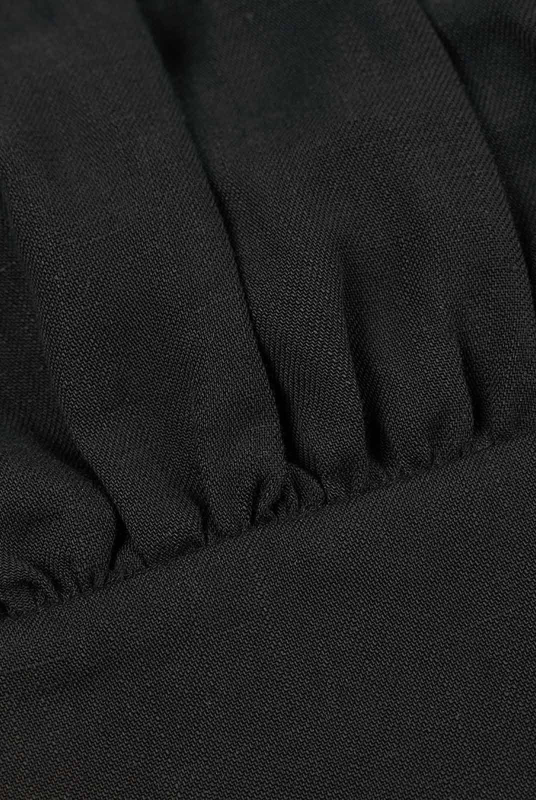 Smocked Square-Neck Top