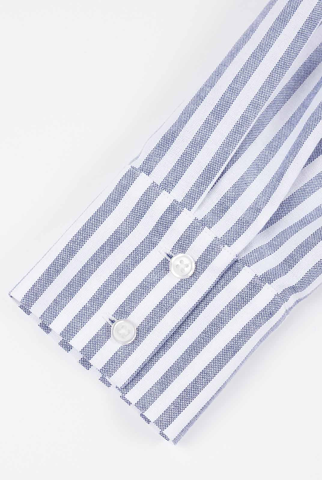 ASOBIO Striped Cotton Shirt Mini Dress