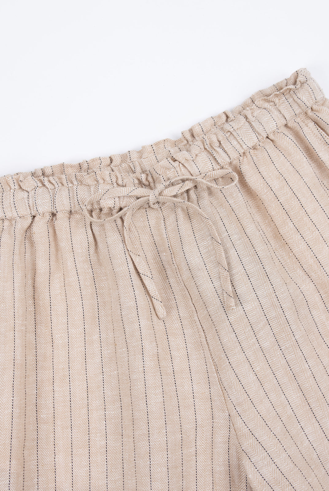 Mid-Rise Loose Straight Linen Pants