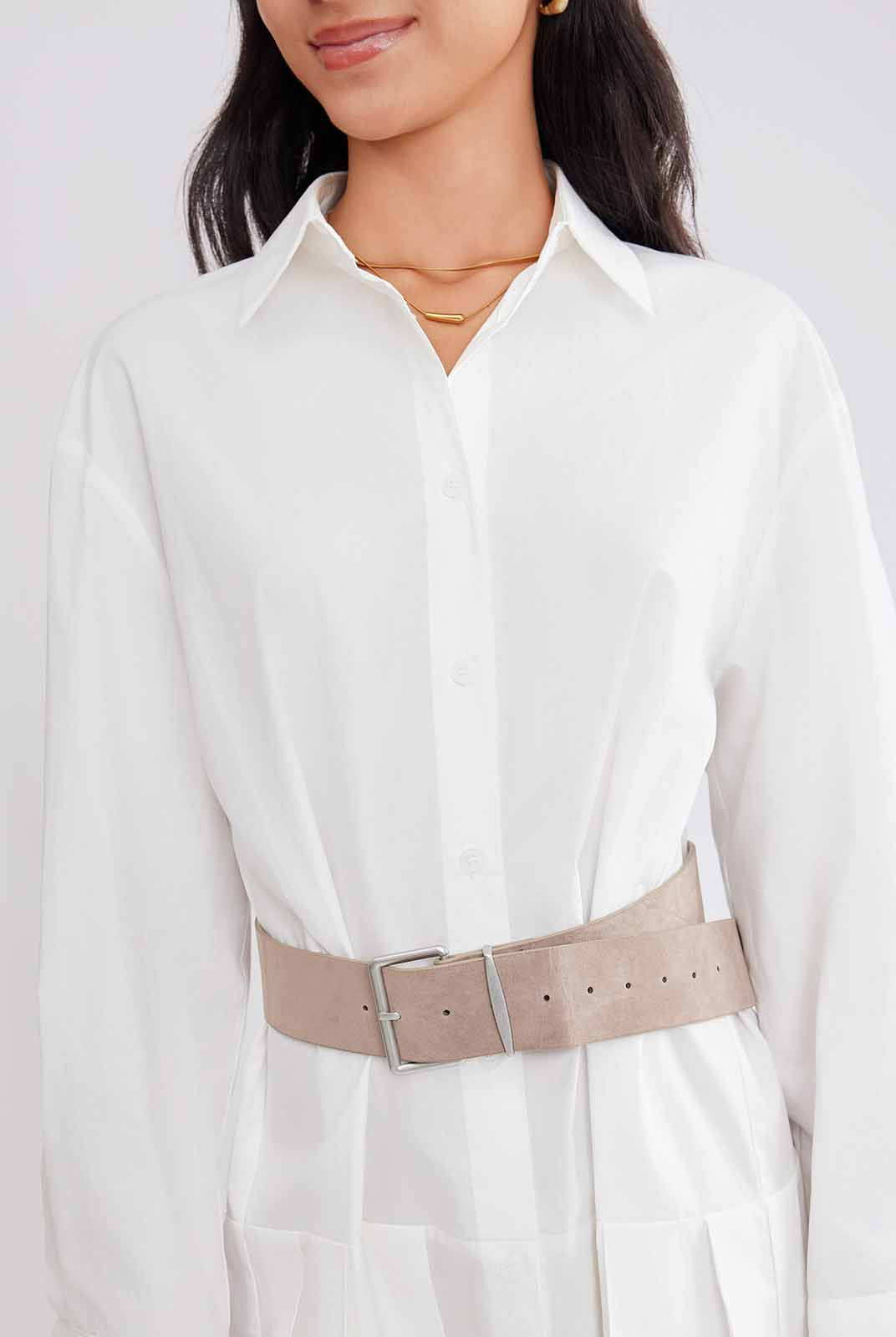 ASOBIO Pleated Mini Dress