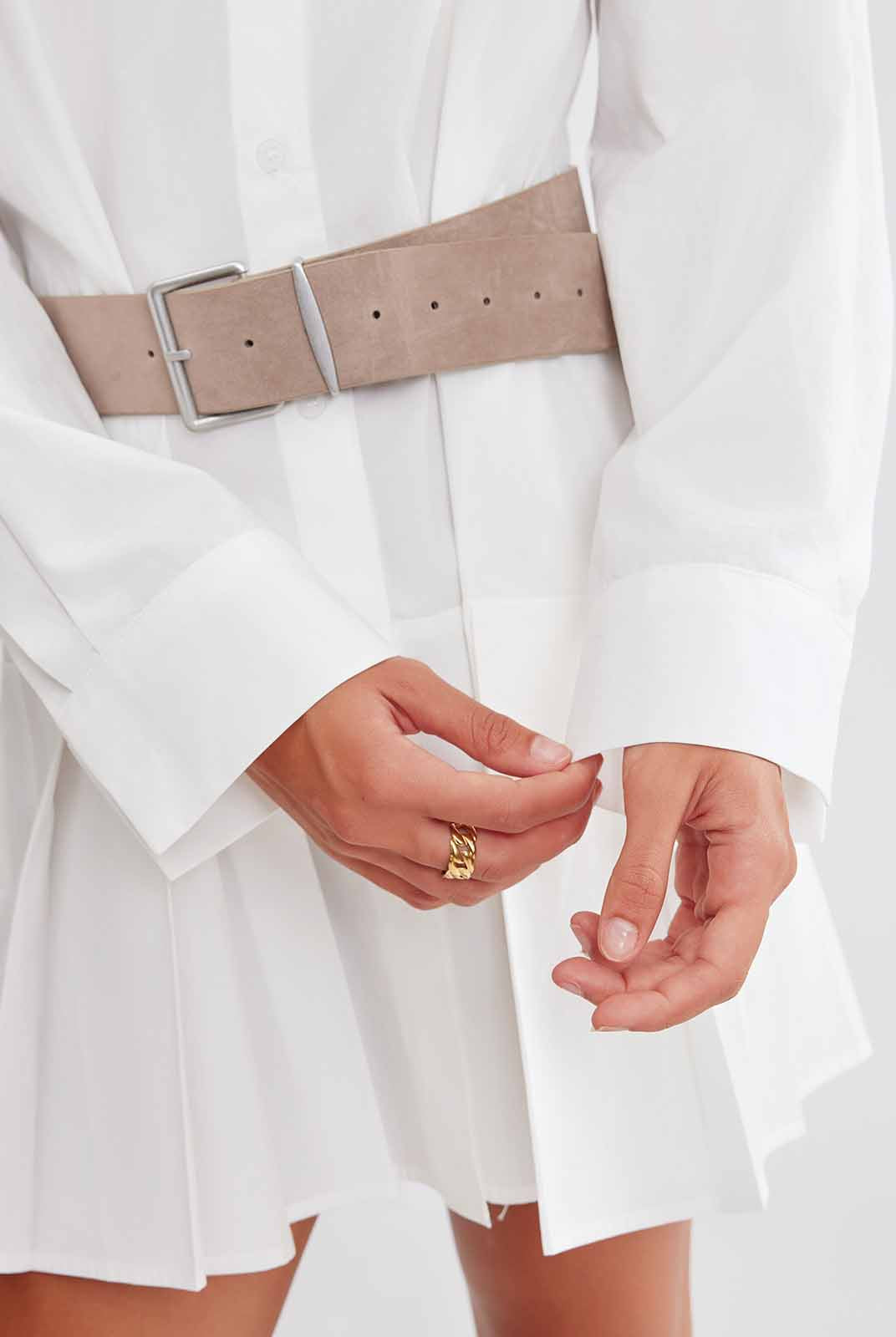 ASOBIO Pleated Mini Dress