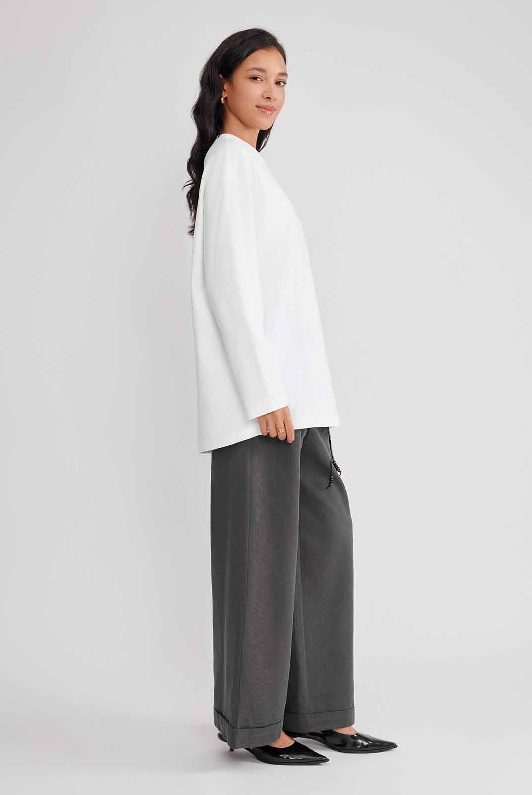 ASOBIO Long-Sleeve 100% Cotton T-Shirt