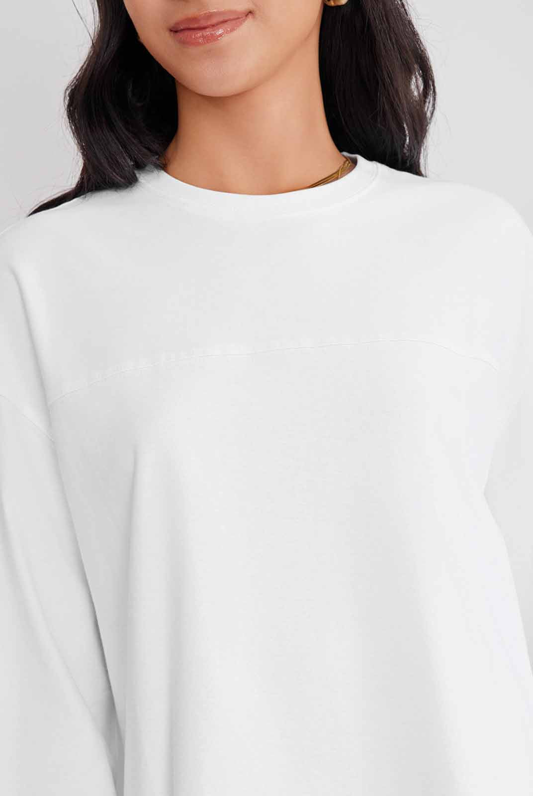 ASOBIO Long-Sleeve 100% Cotton T-Shirt