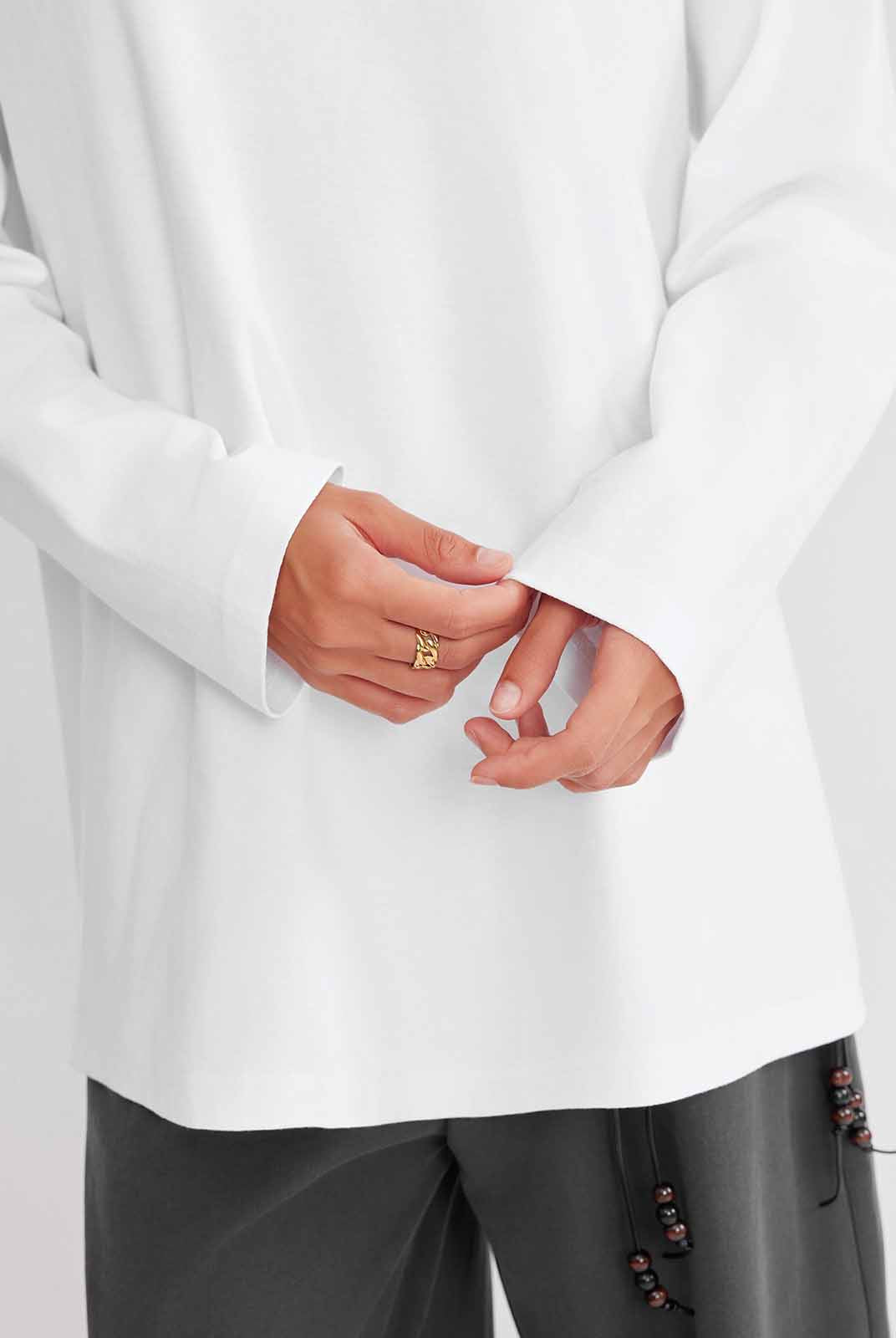 ASOBIO Long-Sleeve 100% Cotton T-Shirt