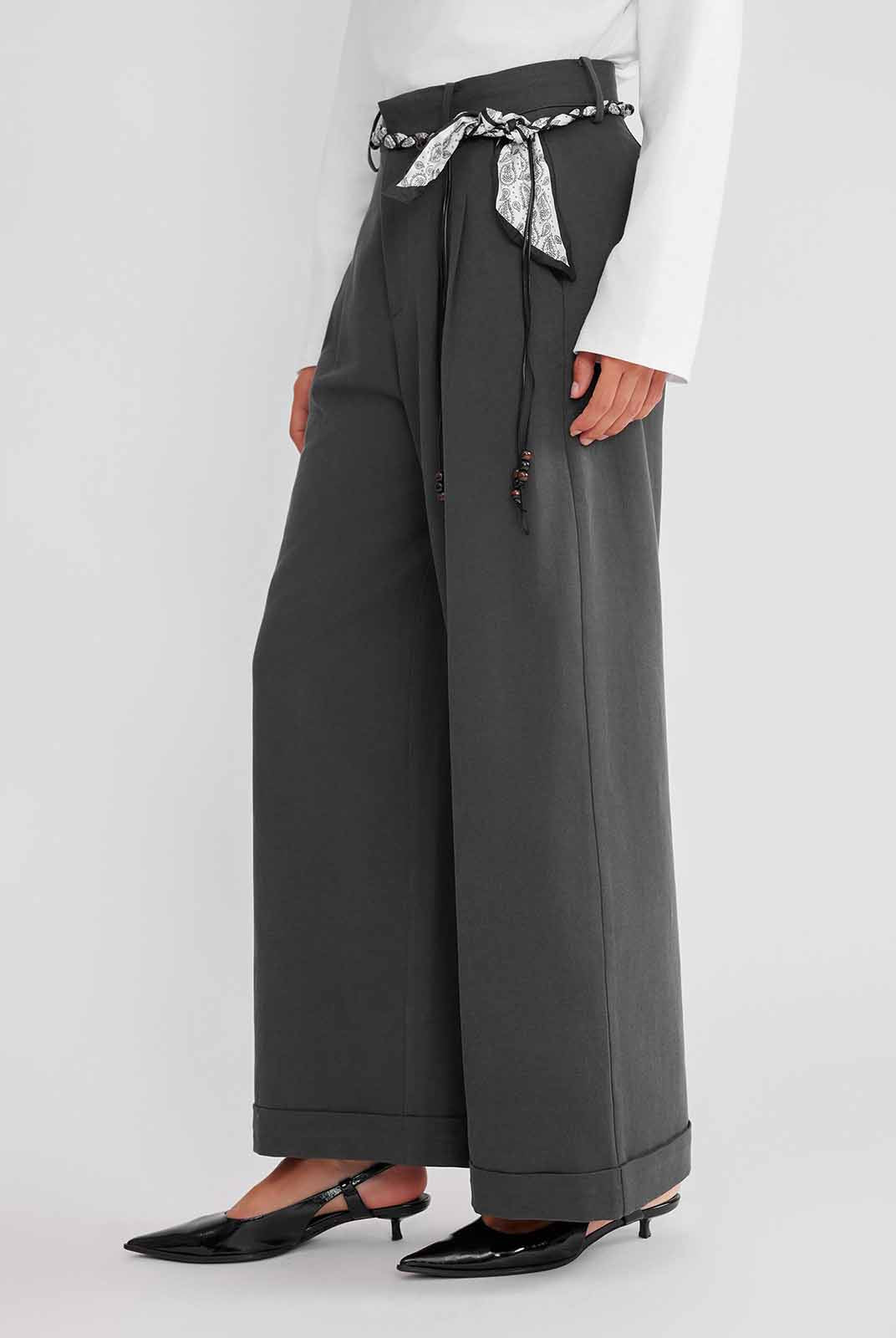 ASOBIO Pleated Straight-Leg Trousers