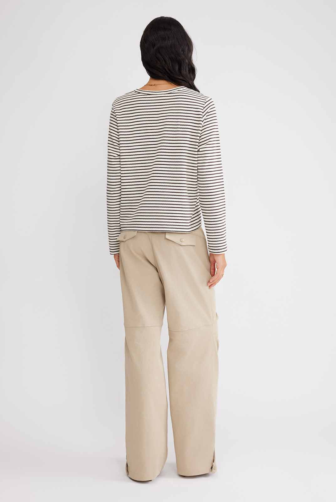 ASOBIO Striped Knit Cardigan