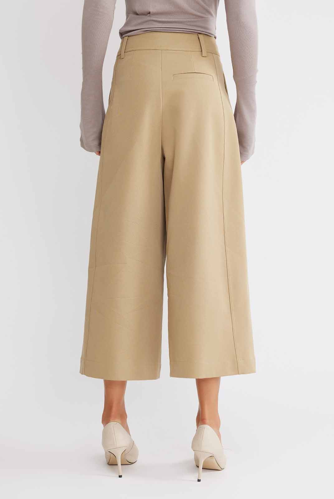 ASOBIO Wide-Leg Cropped Trousers