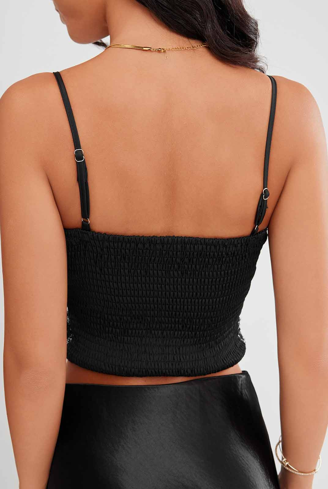 ASOBIO Tweed Camisole Top