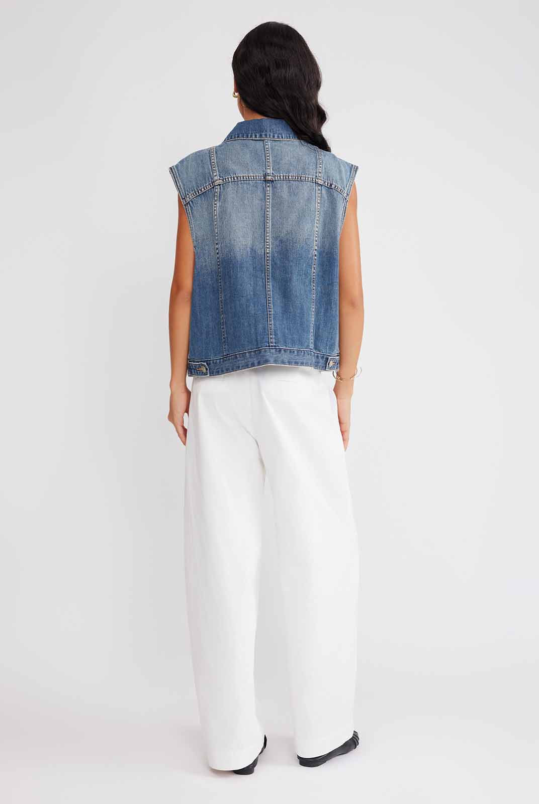 ASOBIO 100% Cotton Denim Vest