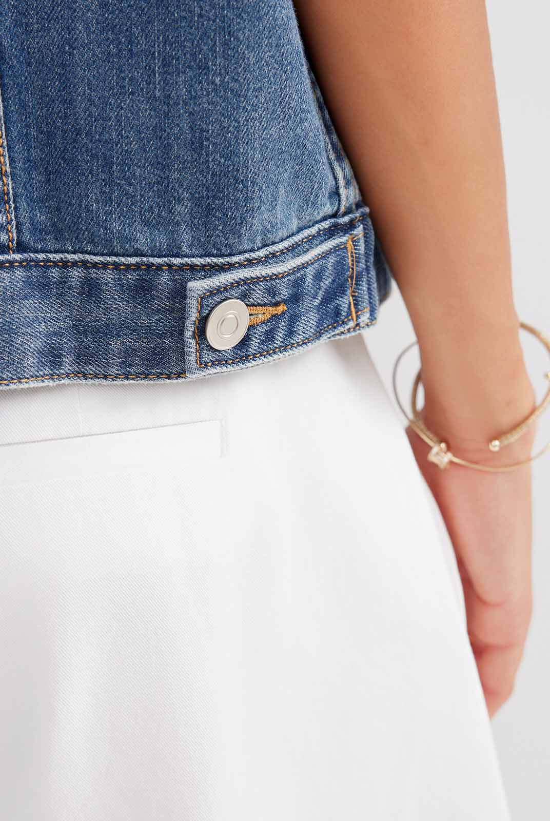 ASOBIO 100% Cotton Denim Vest