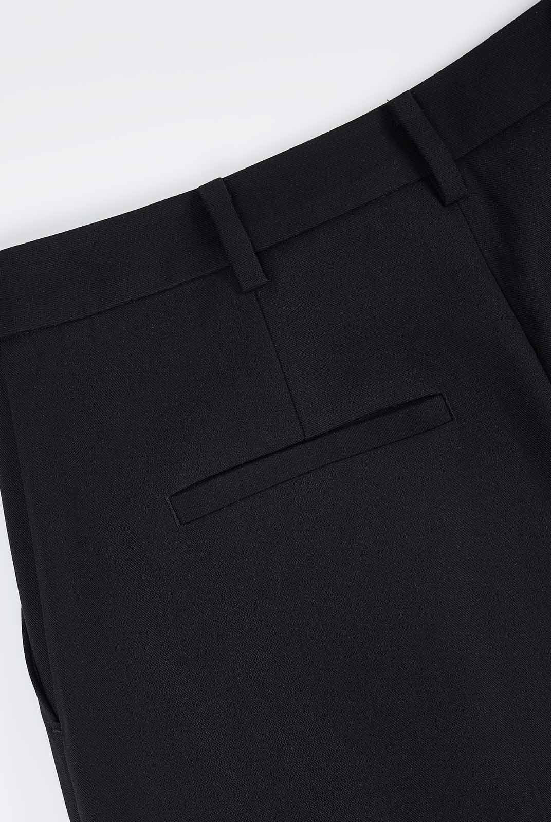 ASOBIO Wool Blend Mid-Rise Pleated Wide-Leg Trousers