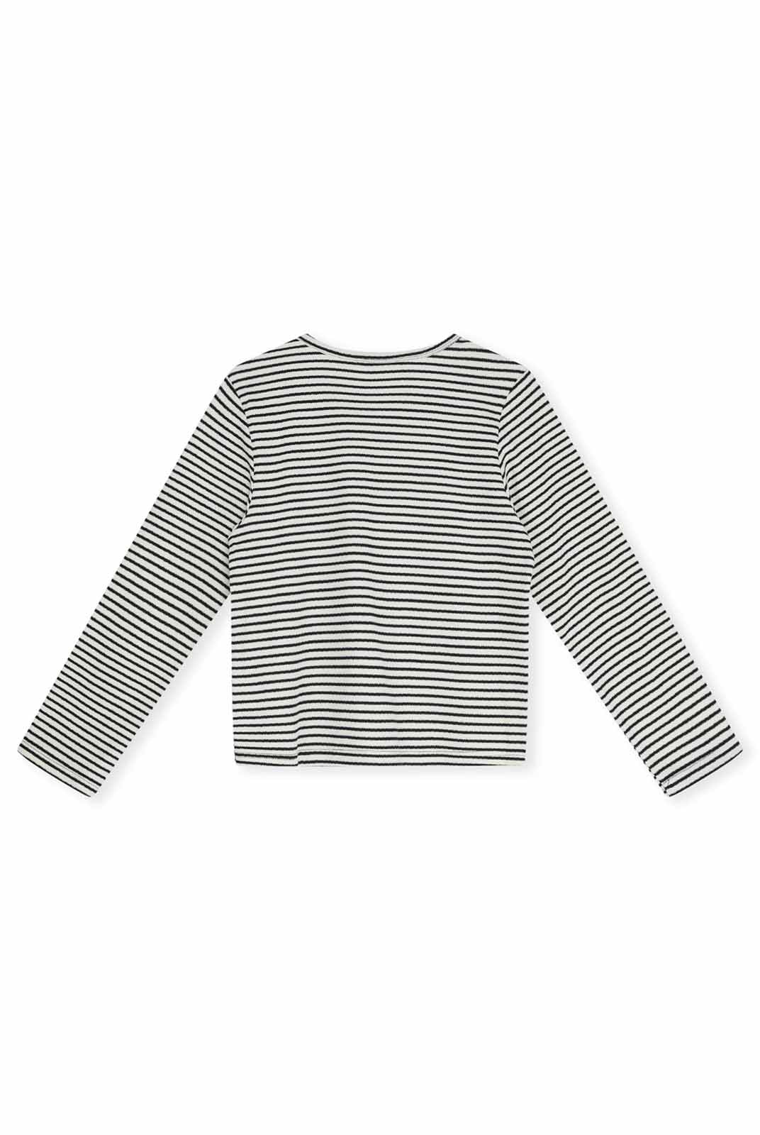ASOBIO Striped Knit Cardigan