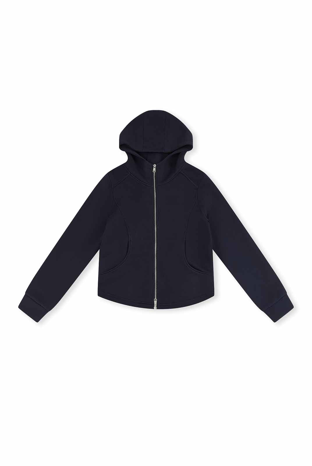 ASOBIO Hooded Panel Sweat Jacket