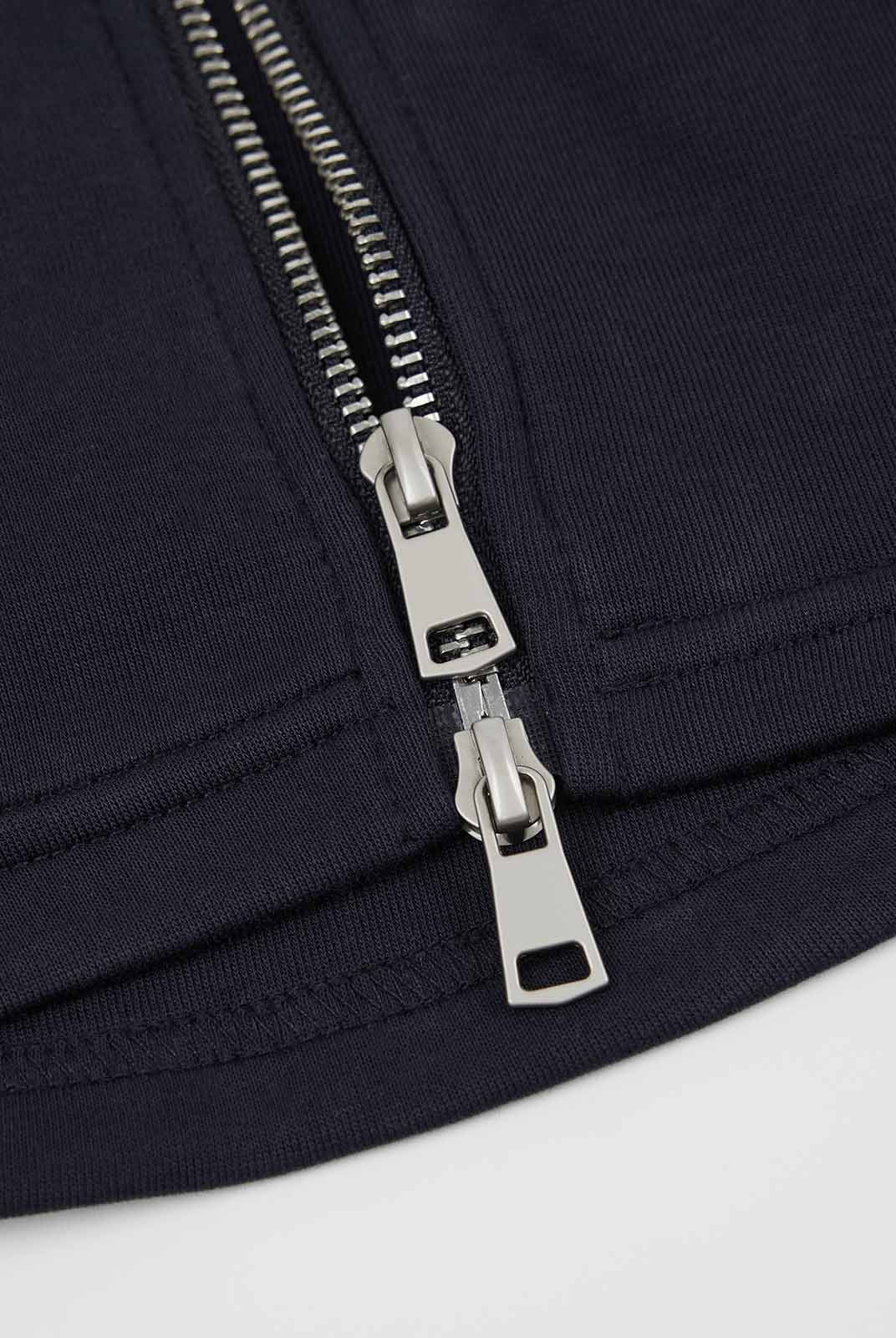 ASOBIO Hooded Panel Sweat Jacket