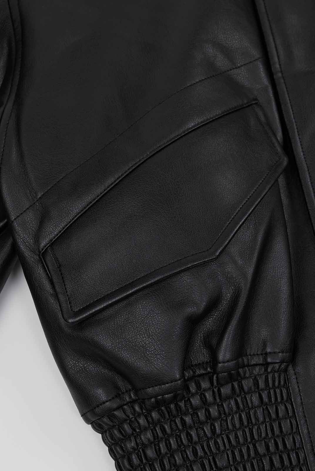 ASOBIO Flap-Pocket Leather Jacket