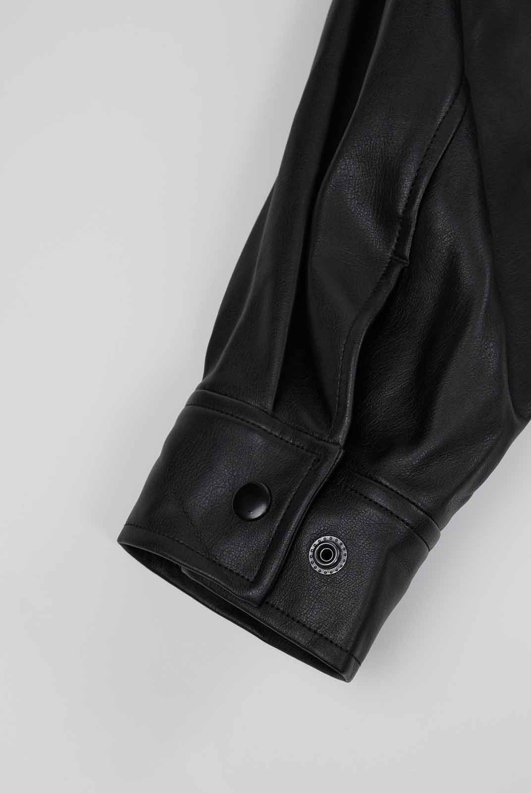 ASOBIO Flap-Pocket Leather Jacket