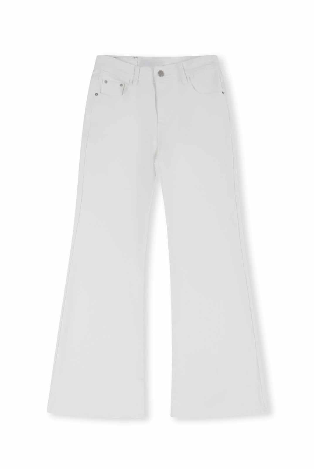 ASOBIO Mid-High Waist Flared Skinny Jeans